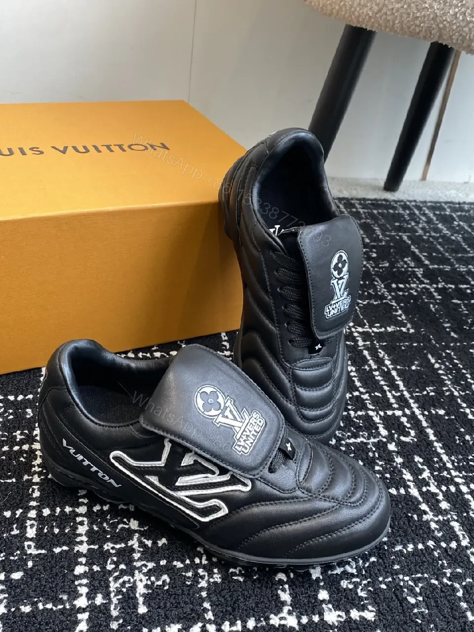 View 9 of Quilted High-Top Sneakers: Luxury Designer-Inspired Comfort