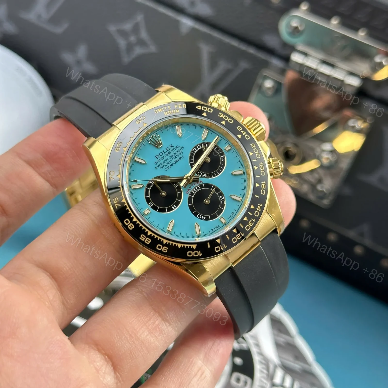 View 5 of Superclone Rolex Daytona 126518LN Turquoise Dial “Alcaraz”