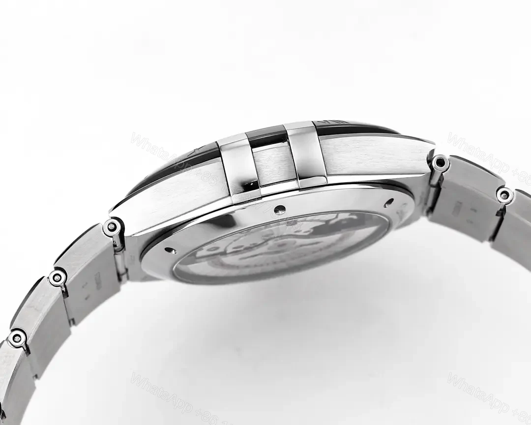 View 7 of Omega Constellation Star Series 5th Generation Ceramic Bezel Watch Black Dial 41MM Stainless Steel Case 8900/8901 Co-Axial Movement