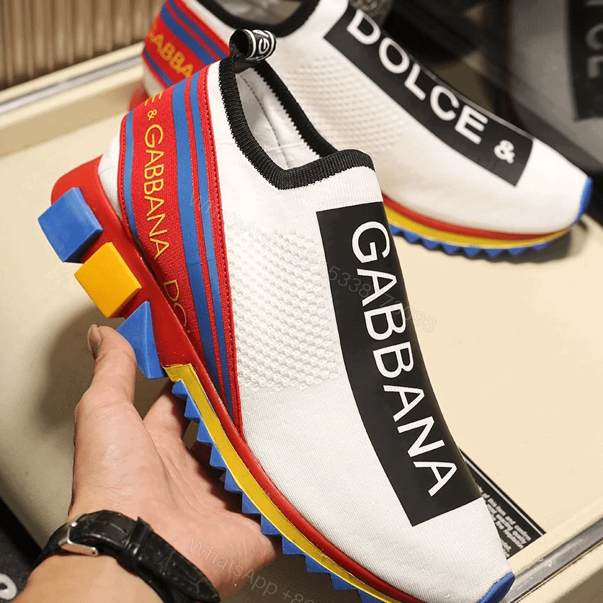 View 2 of DOLCE & GABBANA STRETCH MESH SORRENTO SNEAKERS WITH LOGO – DG45