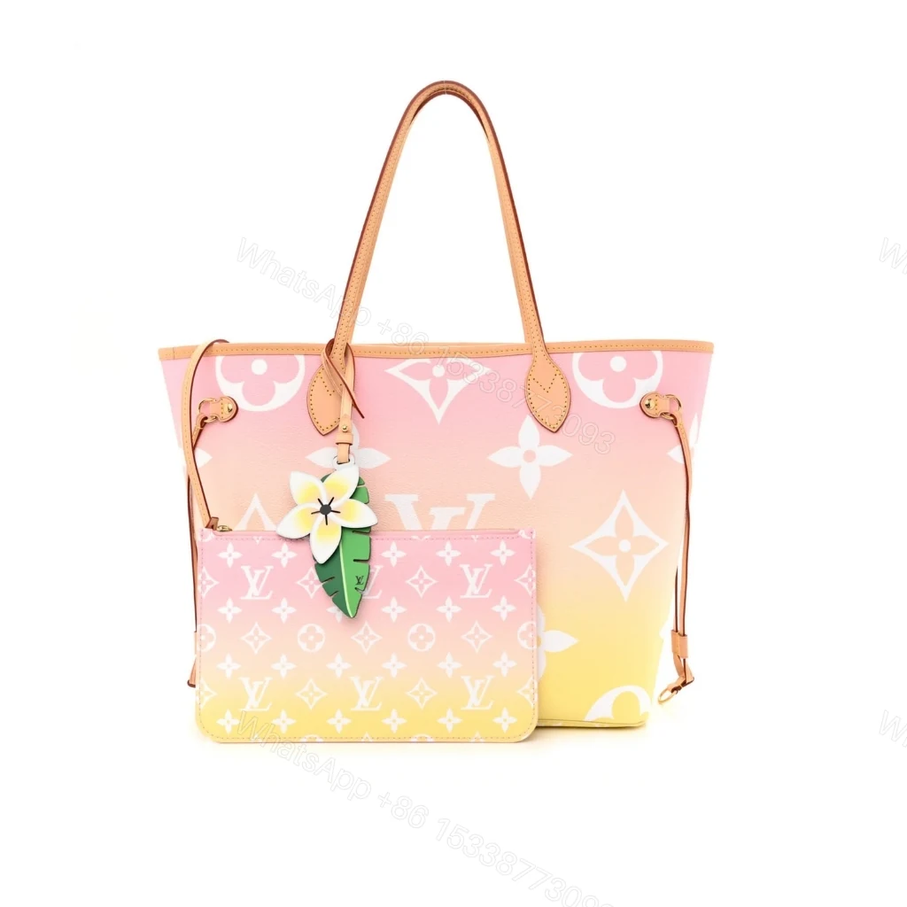Louis Vuitton Neverfull MM By The Pool Monogram Giant Yellow Pink 31Cm M45680 — view 1