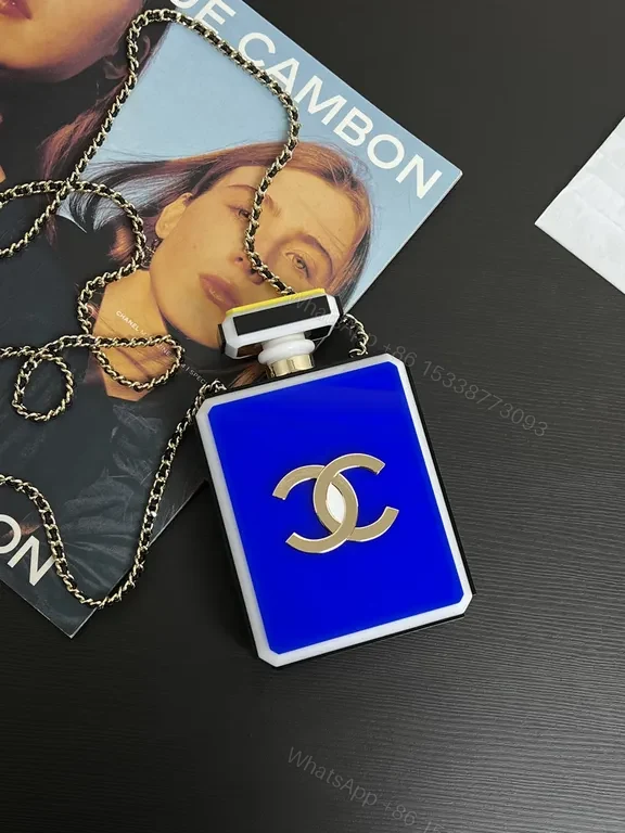 View 8 of Statement Red Pendant: Luxury Capsule Necklace with Chanel-Inspired Panel