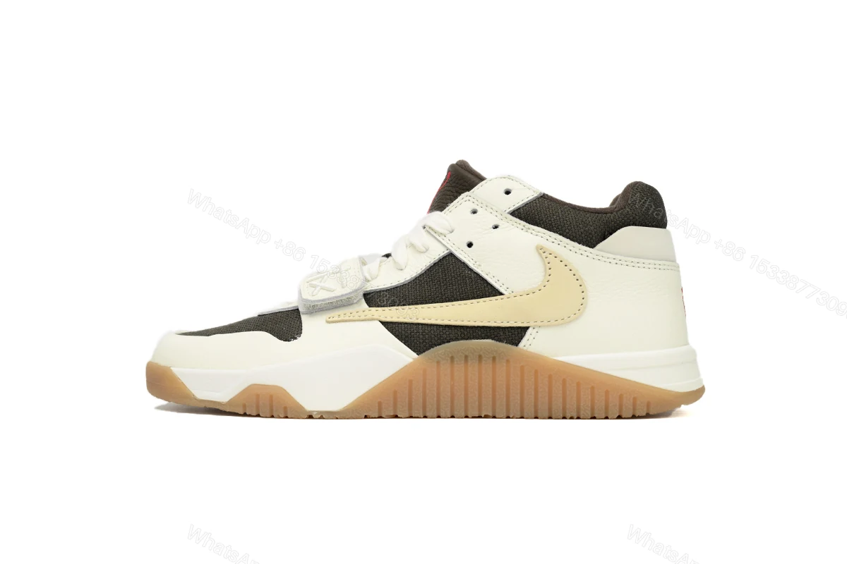 View 9 of Travis Scott × Nike Jordan Jumpman Jack TR White Brown FZ8117-100