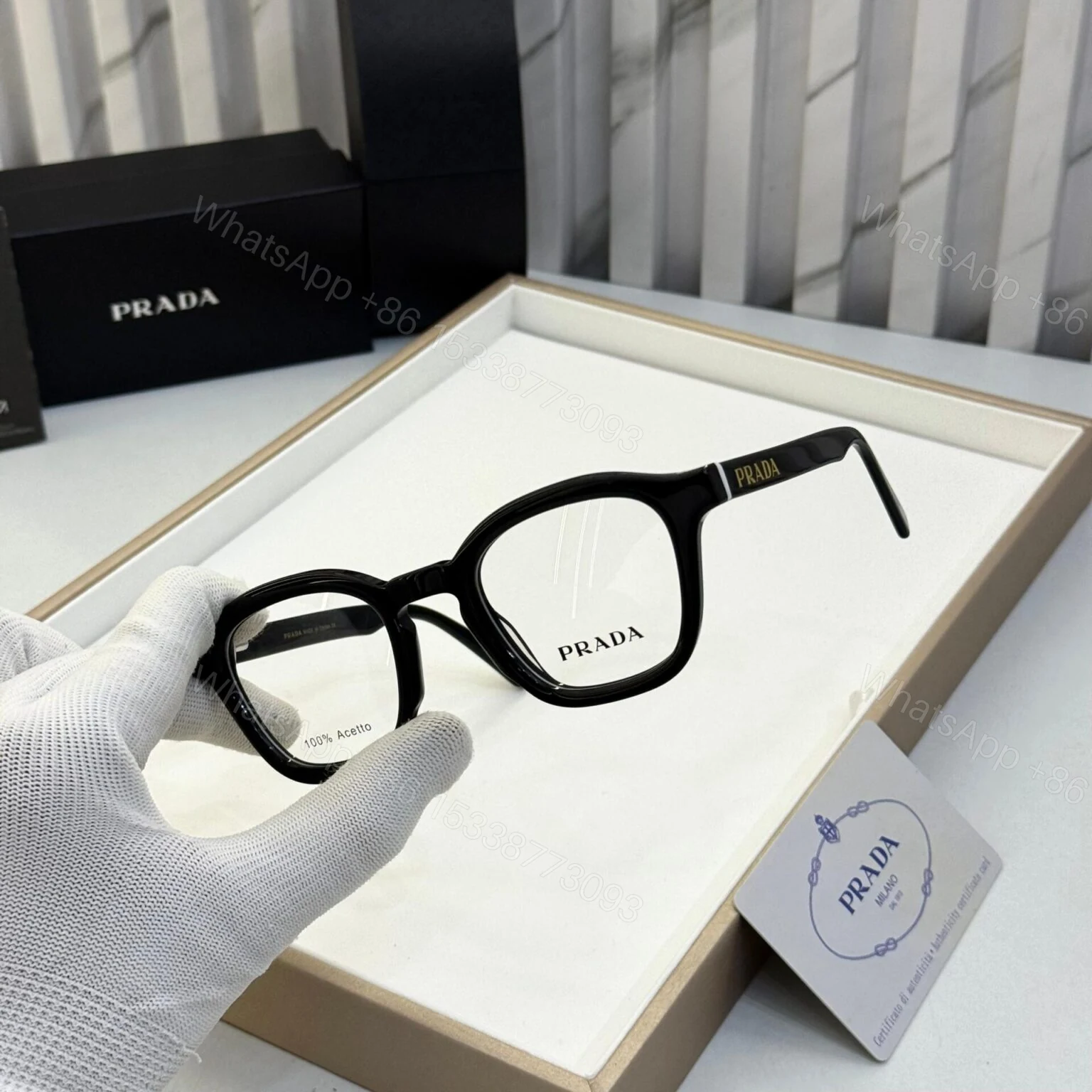 View 2 of Prada Black Optical Frame