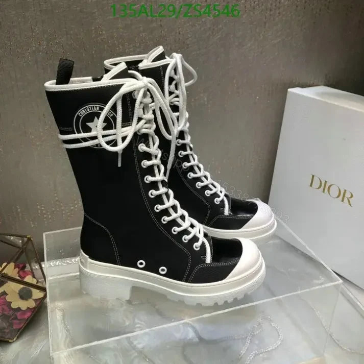 Christian Dior canvas boots Replica for women TS5525 — view 1