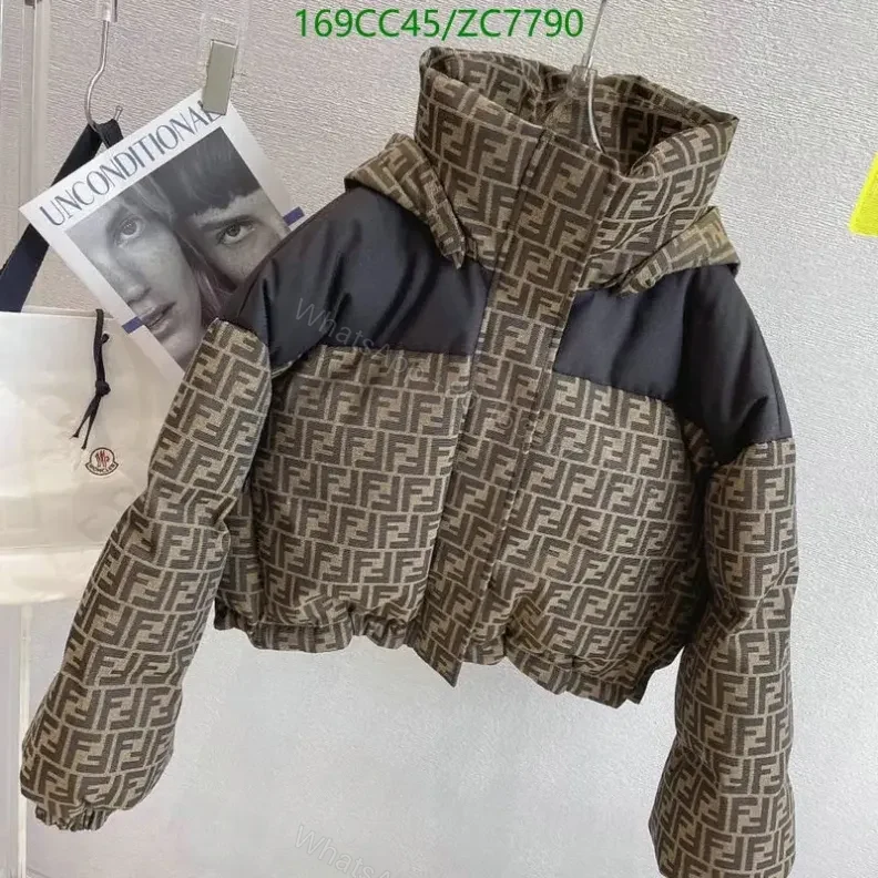 Fendi Canvas Ski Winte Jacket YT441 — view 1