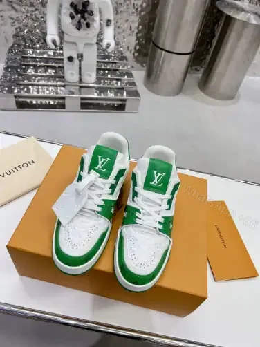 View 3 of LOUIS VUITTON TRAINE SNEAKERS IN GREEN – LSVT380