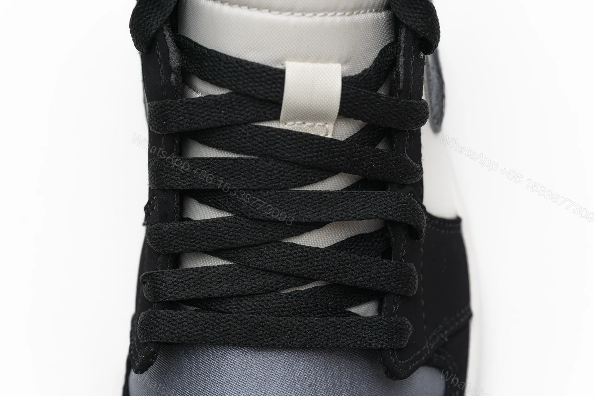 View 9 of Air Jordan 1 Mid Satin Grey Toe 852542-011