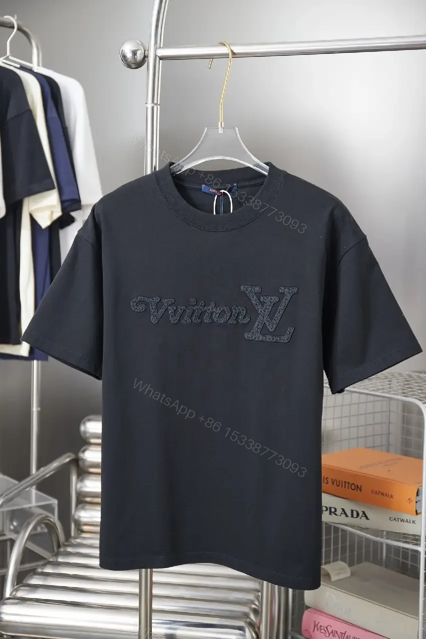 Dark Luxury T-Shirt with Embroidered Logo - Premium Everyday Tee — view 1