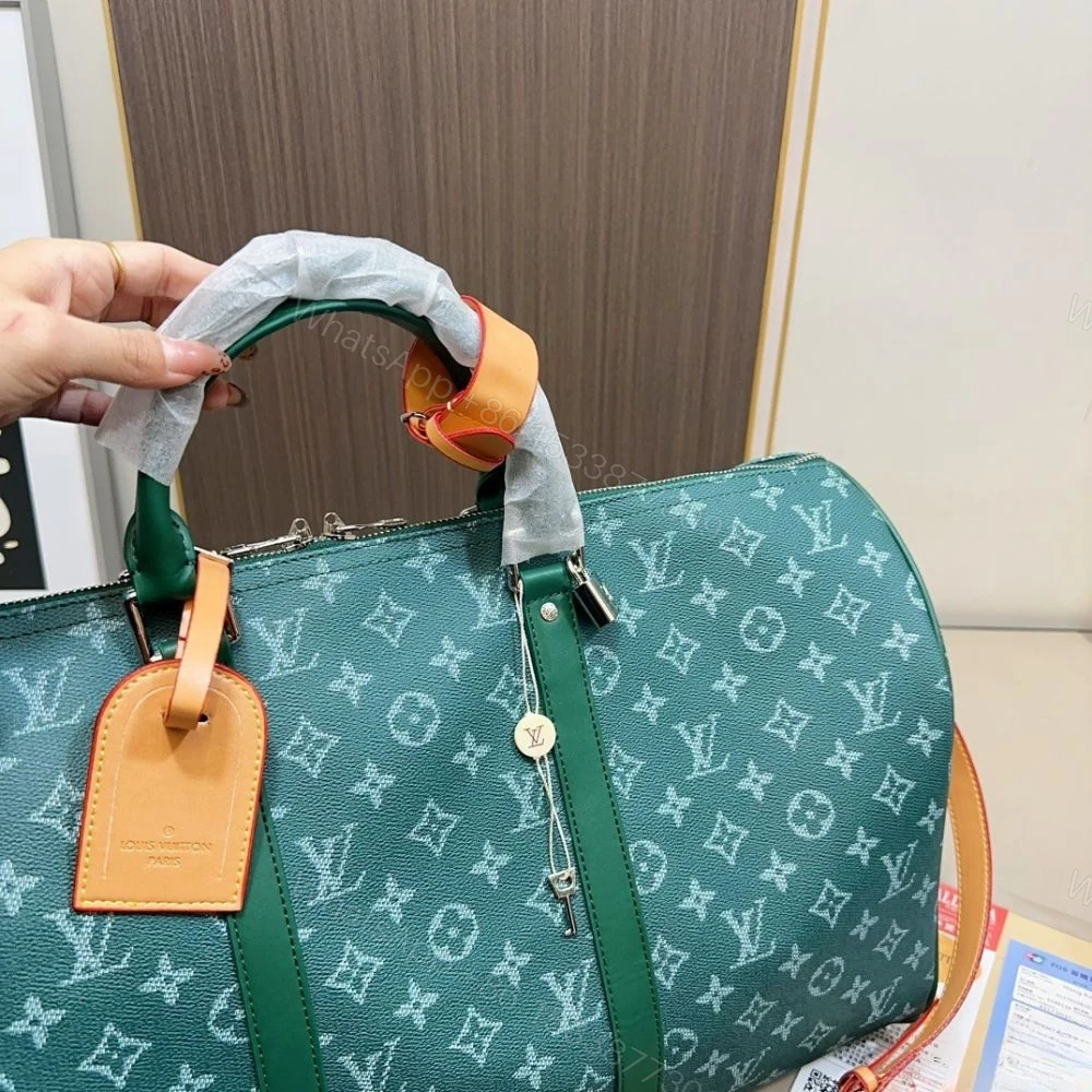 View 4 of Louis Vuitton Keepall Bandoulière Epicea Green 50Cm M26866
