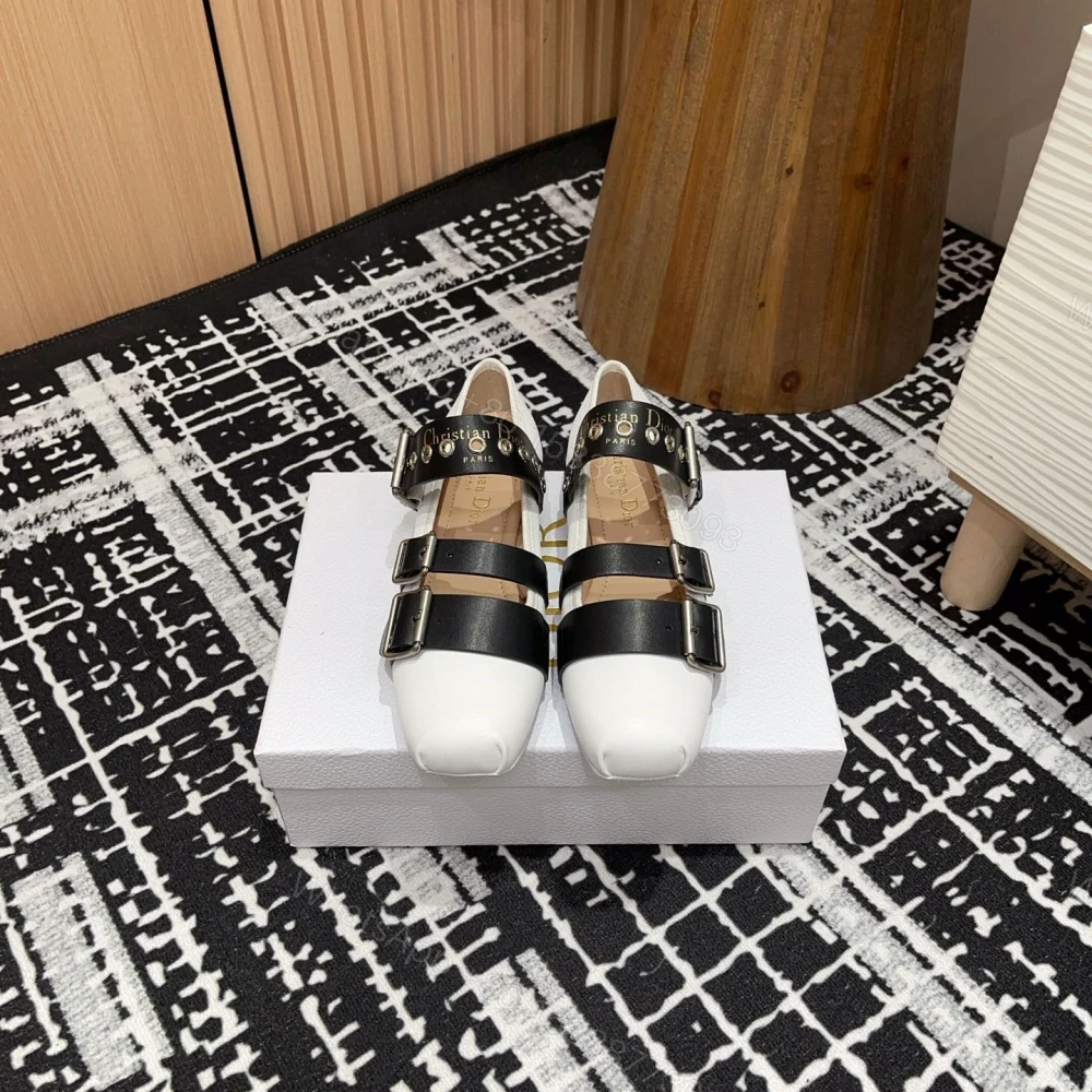 View 2 of 高仿Dior*Punk系列KCB947平頭塔扣休閒單鞋白色免檢版