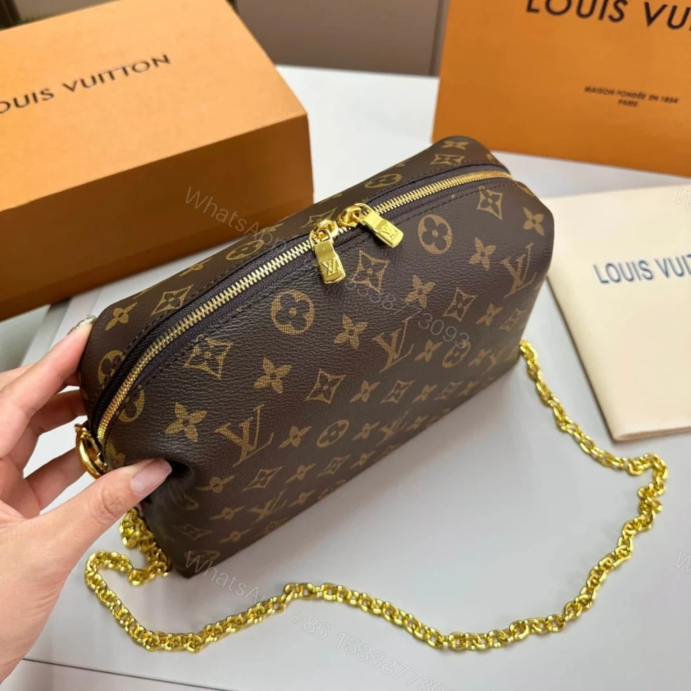 View 6 of Louis Vuitton Cosmetic Pouch Gm Brown 27Cm M46458
