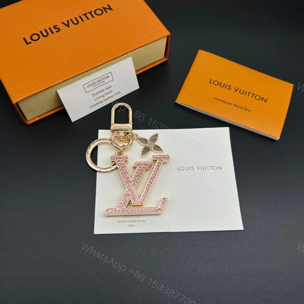 View 7 of Louis Vuitton Lv Logo Bag Charms Key Holder