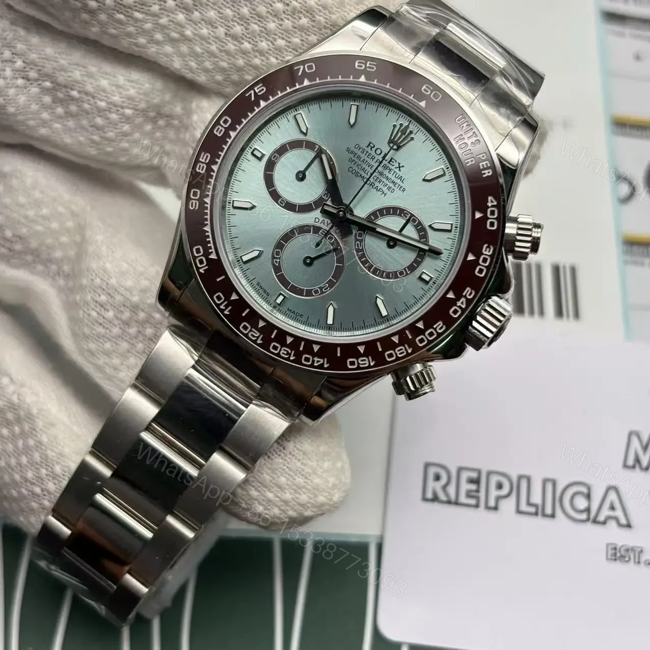 View 3 of Rolex Cosmograph Daytona | New Transparent Case Back Super Clone Replica