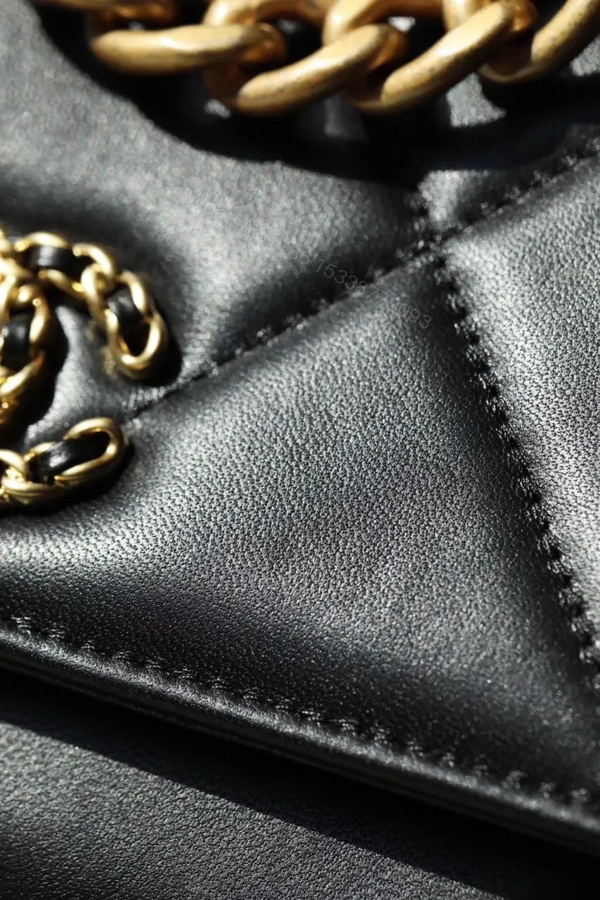 View 7 of Chanel Woc C19 Handbag Woman’s Lock Gold Black 19cm