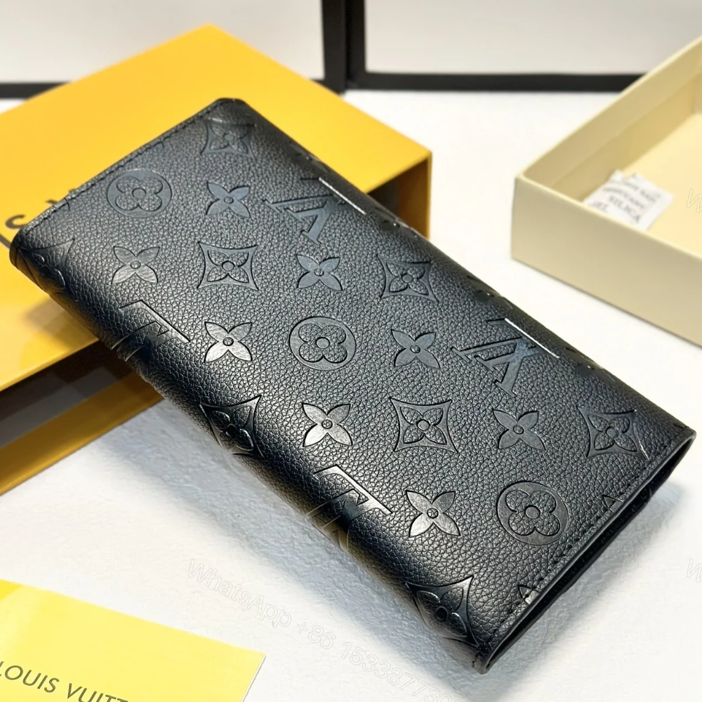 View 7 of LOUIS VUITTON SARAH WALLET MONOGRAM EMPREINTE BLACK 19CM M82638