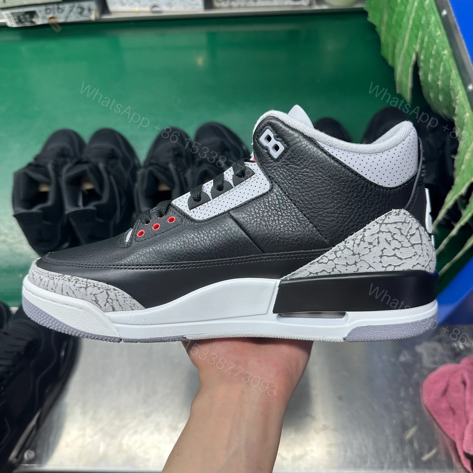 View 2 of Jordan 3 Retro OG Black Cement (2024)
