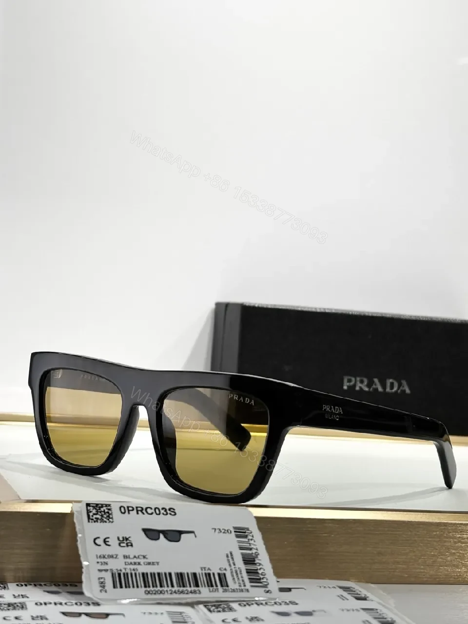 View 4 of Tortoise Shell Rounded-Square Sunglasses with Gradient Lenses