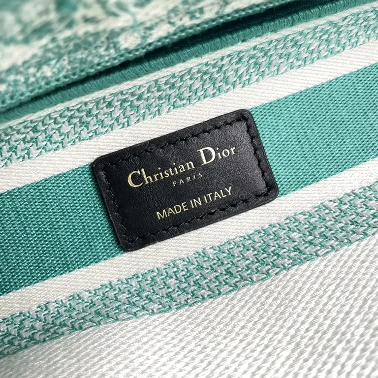 View 7 of Turquoise Canvas Satchel: Dior-Inspired Mini with Textured Weave