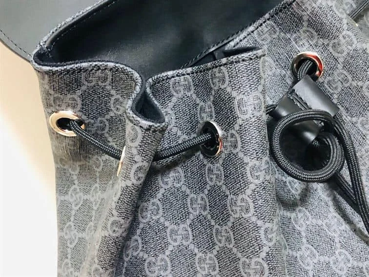 View 5 of GUCCI CANVAS GG BACKPACK IN BLACK FOR MEN – GBC28