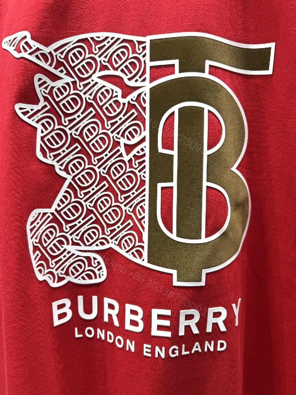 View 8 of Bold Red Graphic Tee in Luxe Streetwear Style, All-Day Comfort