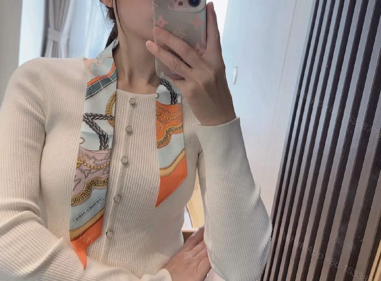 View 4 of Colorful Silk Scarf & Round Accessory Set: Luxe Patterned Trio