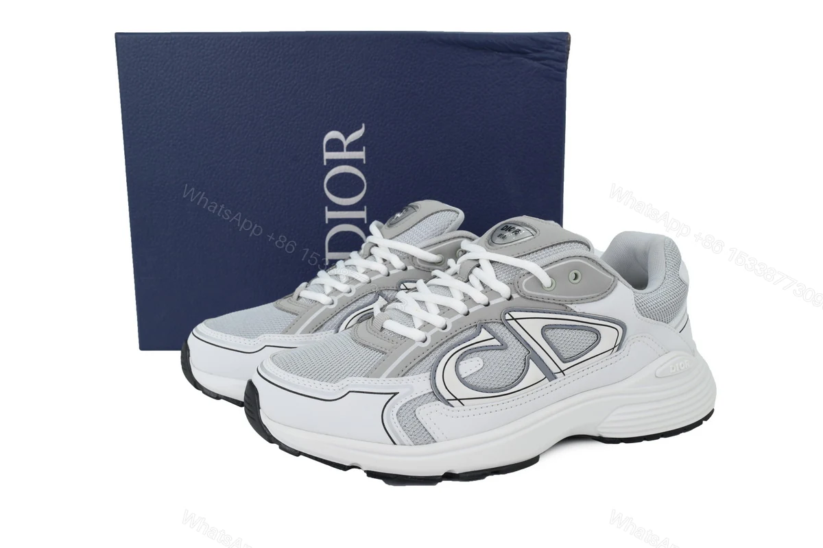 View 7 of Dior B30 Sneakers Grey White