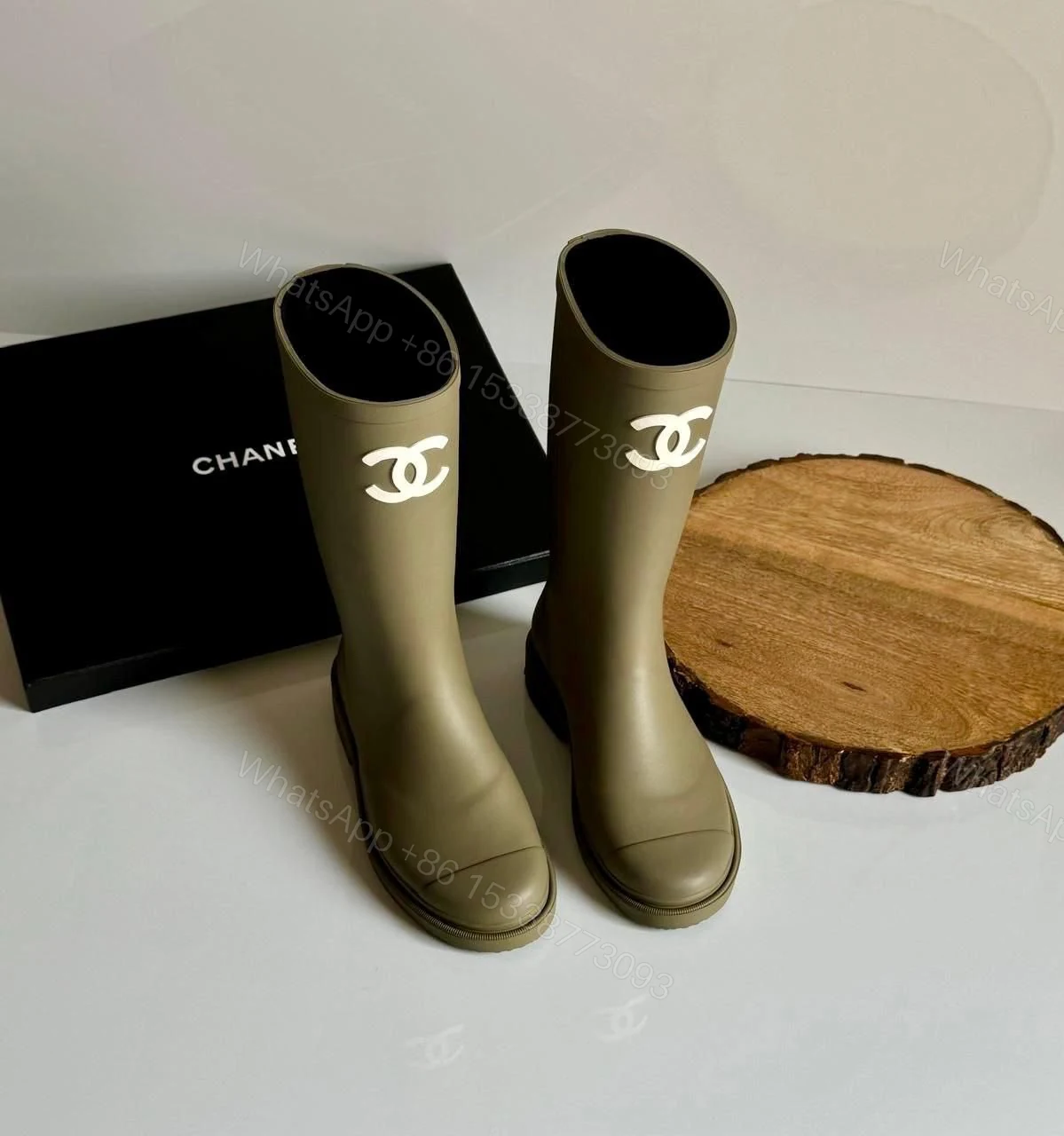 View 6 of Chanel Rubber Rain Boots