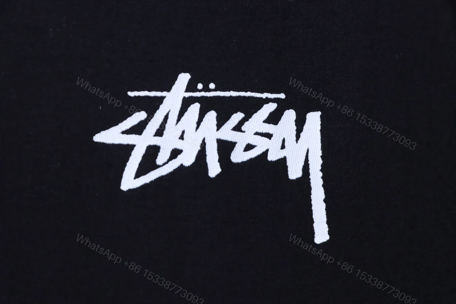 View 4 of Stussy dice pattern short-sleeved shirt Black