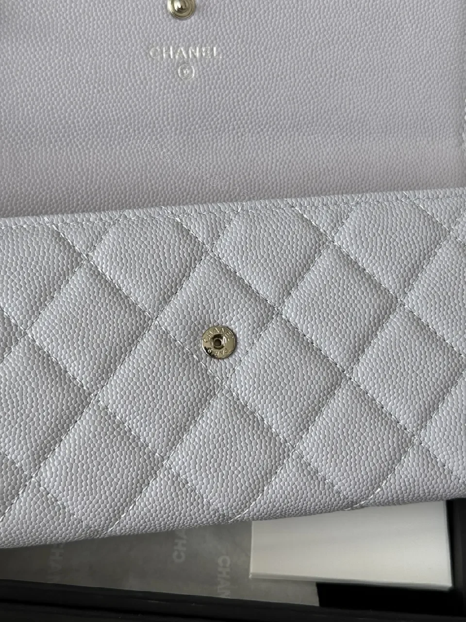 View 4 of Lilac Quilted Leather Wallet – Slim, Luxurious Organizer