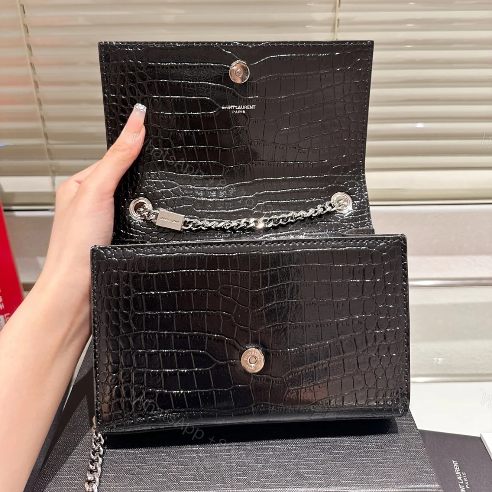 View 8 of Saint Laurent Kate Tassel Silver Hardware Black 19Cm