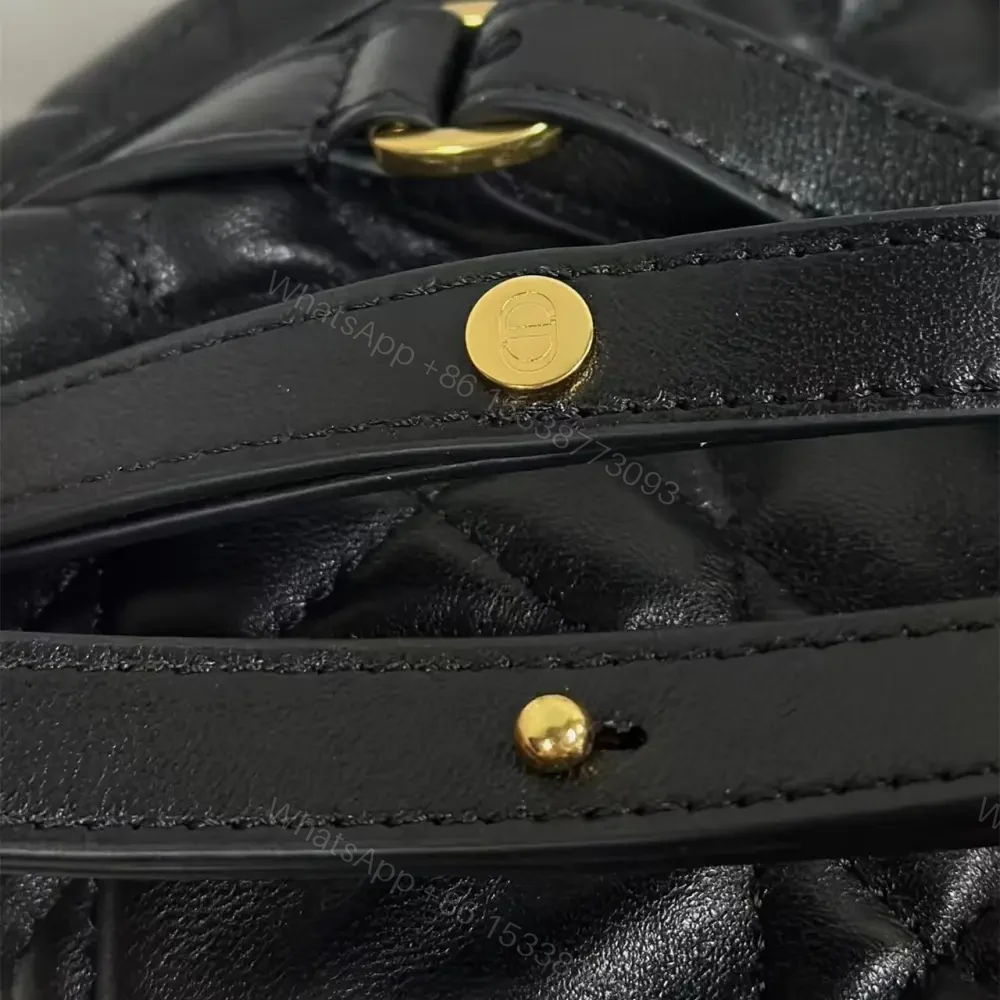 View 9 of 高仿Dior*Caro系列M6302M900小羊皮雙肩包黑色小號免檢版