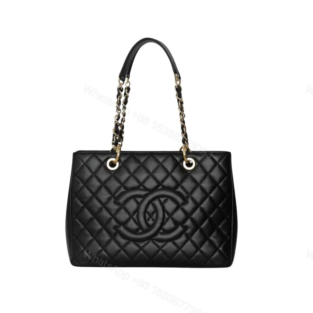 Chanel Caviar Grand Shopping Tote Black 33Cm — view 1