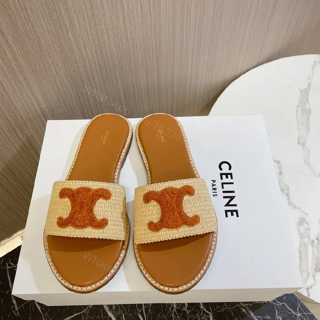 View 6 of Raffia Leather Sandals: Textured Signature Luxe Style