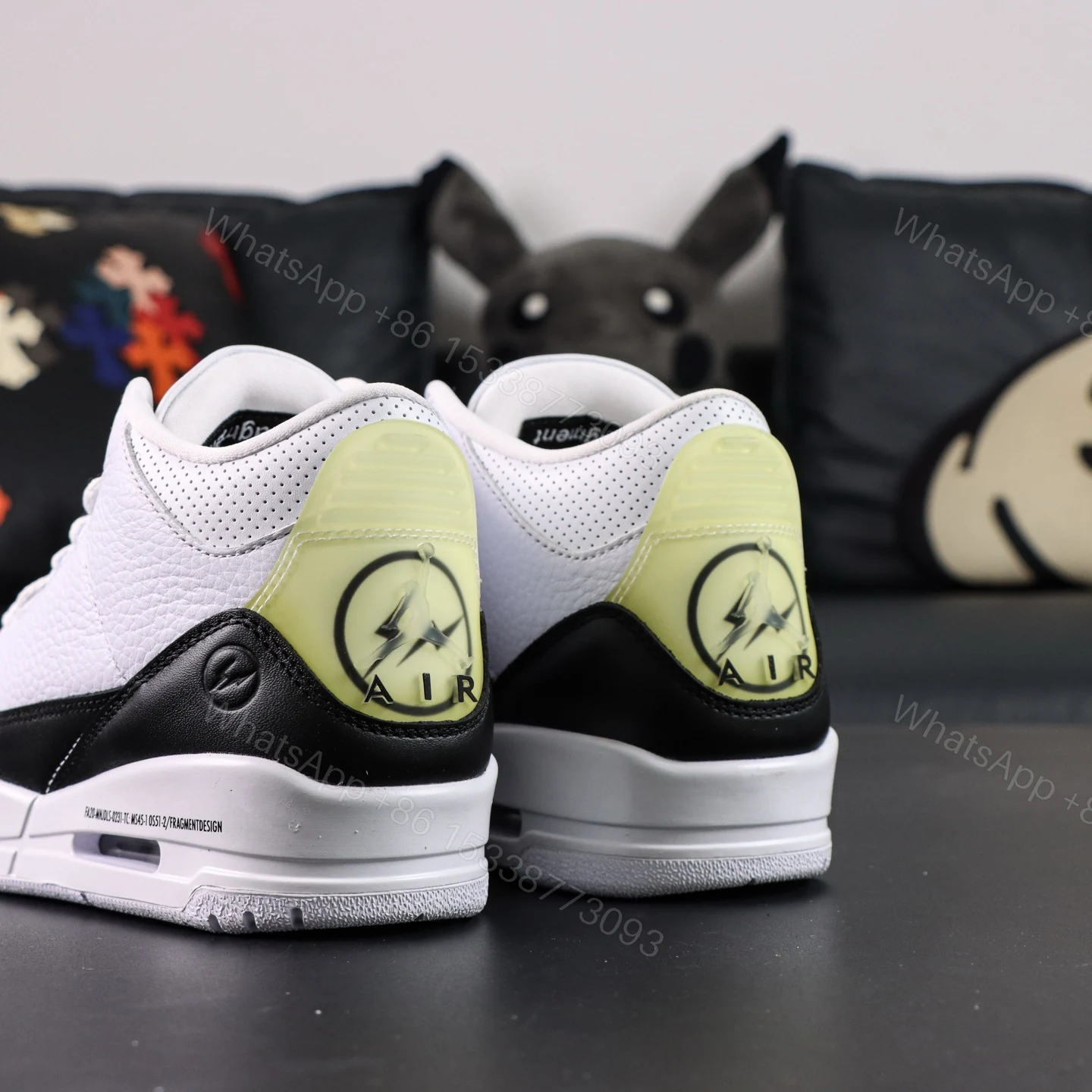 View 6 of Fragment Design x Air Jordan 3 Retro SP ‘white’ Reps