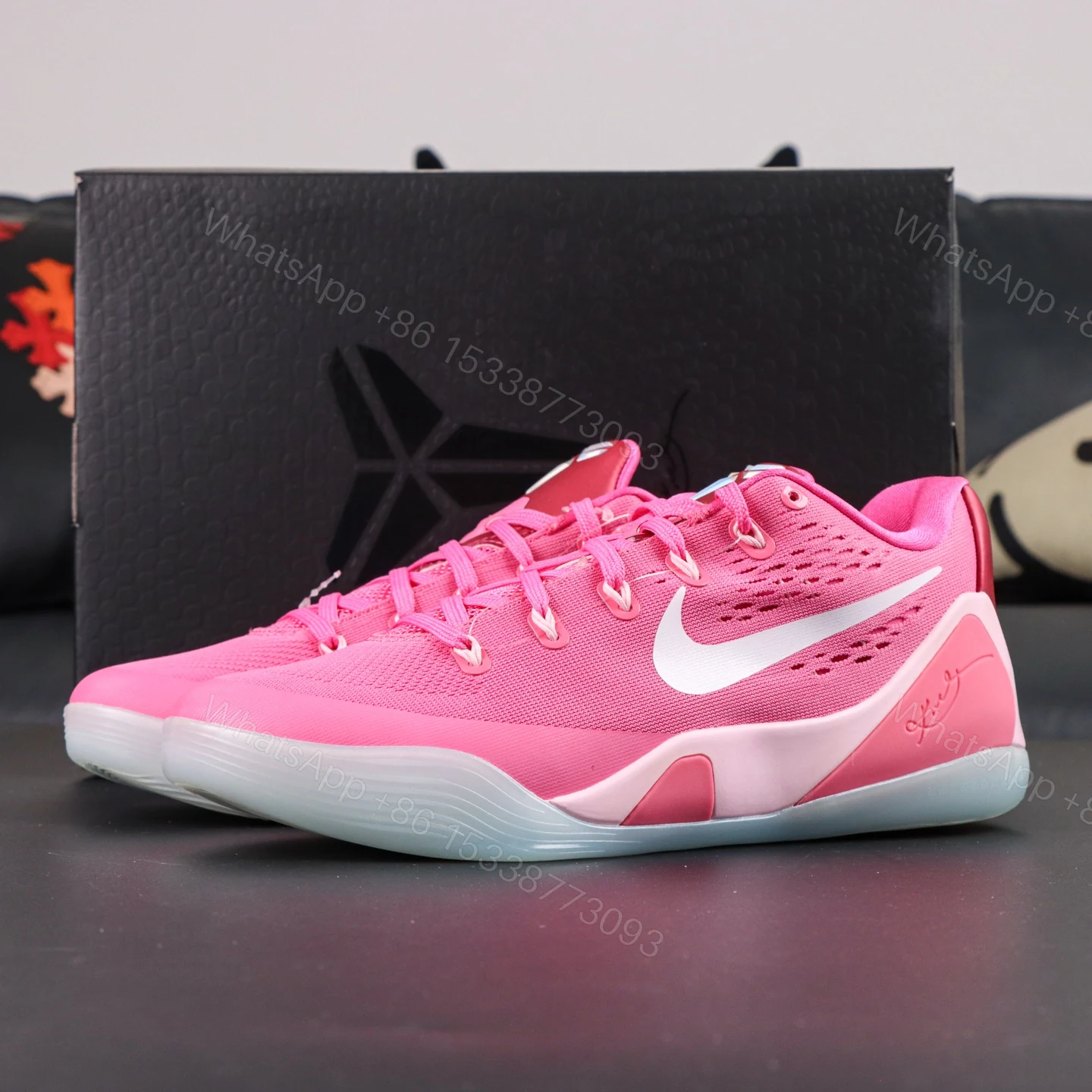 Kobe 9 EM Low Protro Kay Yow Think Pink Reps — view 1