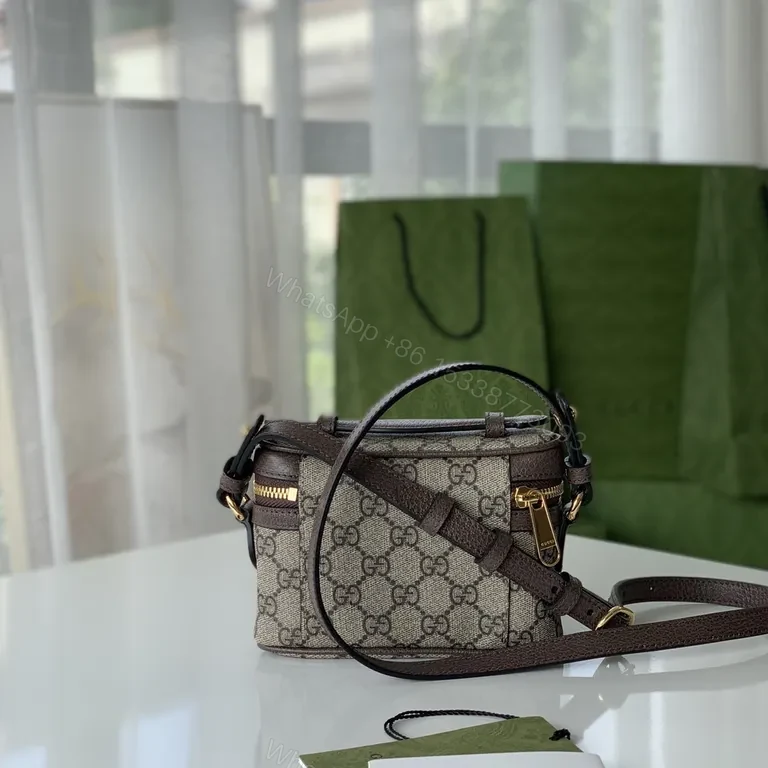 View 3 of Green-Gold GG Mini Crossbody: Compact Luxury Bag