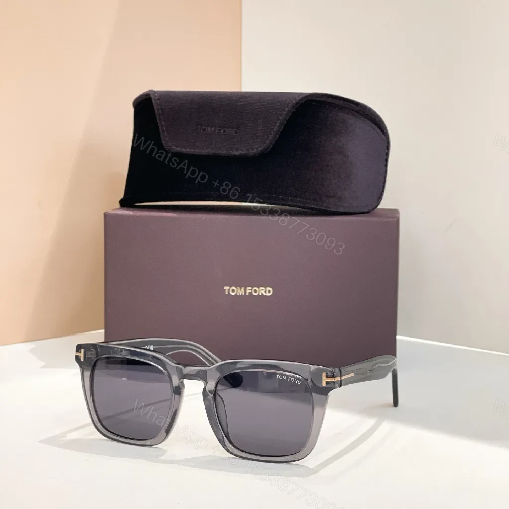 View 8 of Tortoiseshell Acetate Square Sunglasses with Gold Accents