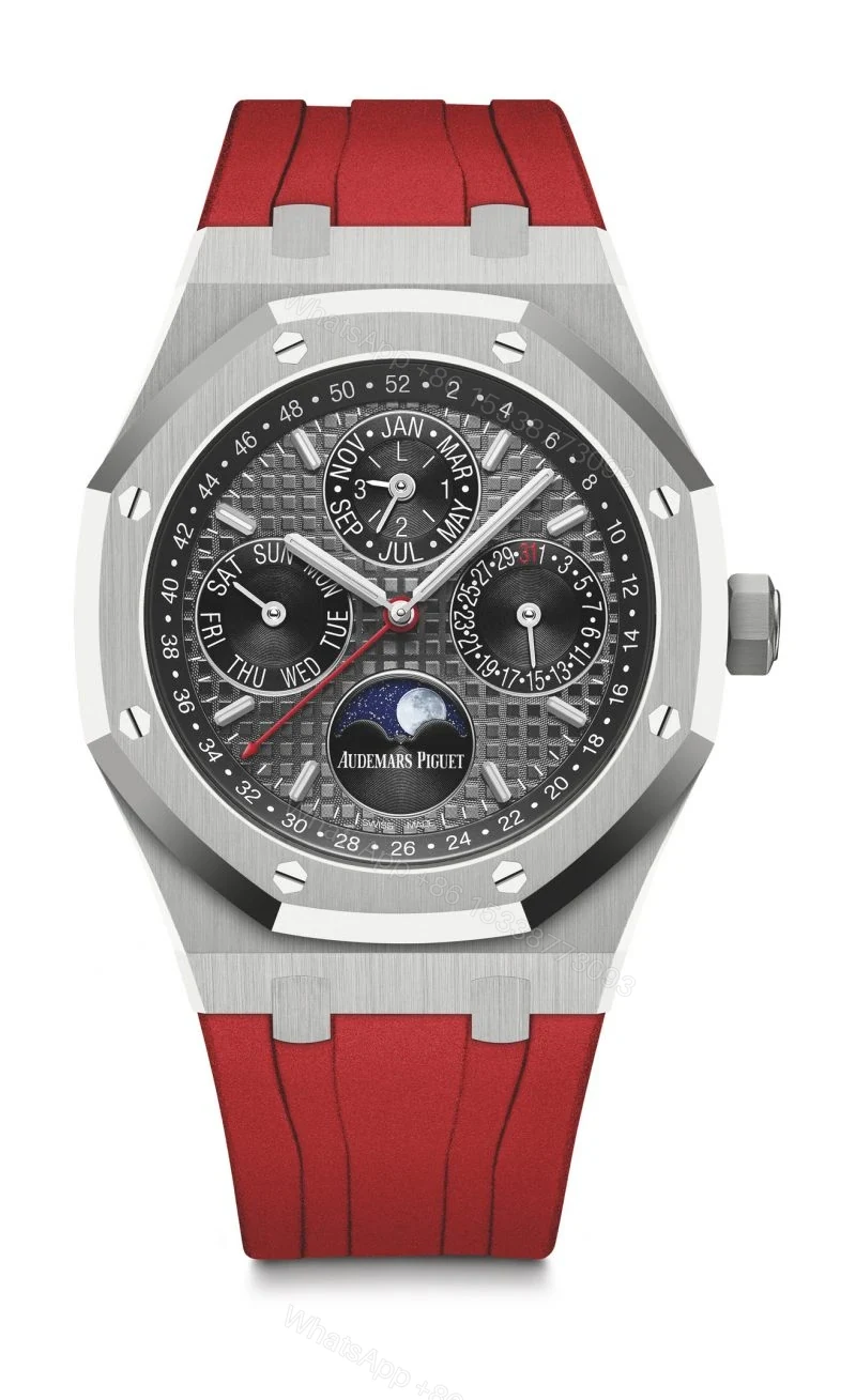 View 12 of Replica Audemars Piguet Royal Oak Perpetual Calendar Gray 26609TI.OO.1220TI.01