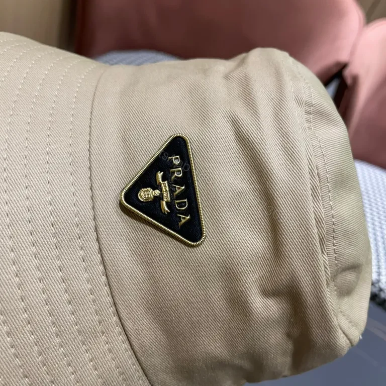 View 2 of Beige Premium Bucket Hat, Subtle Hardware Detailing, Luxury Style