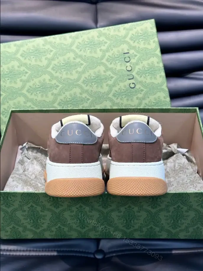 View 5 of GUCCI SCREENER GG SNEAKERS BEIGE AND EBONY ORIGINAL GG CANVAS – GC172