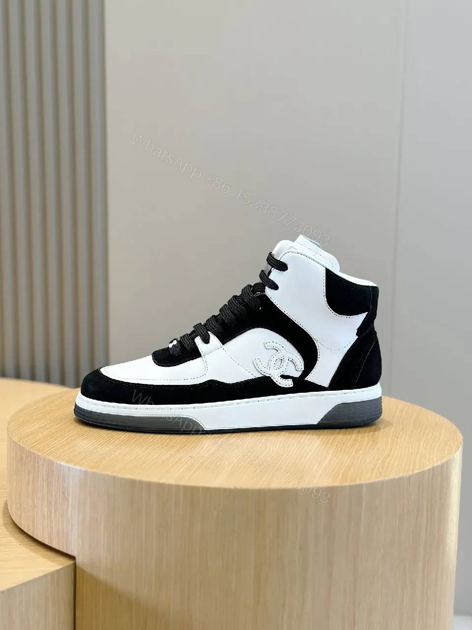 View 7 of Chic High-Top Sneaker: Leather & Suede, Luxe Comfort