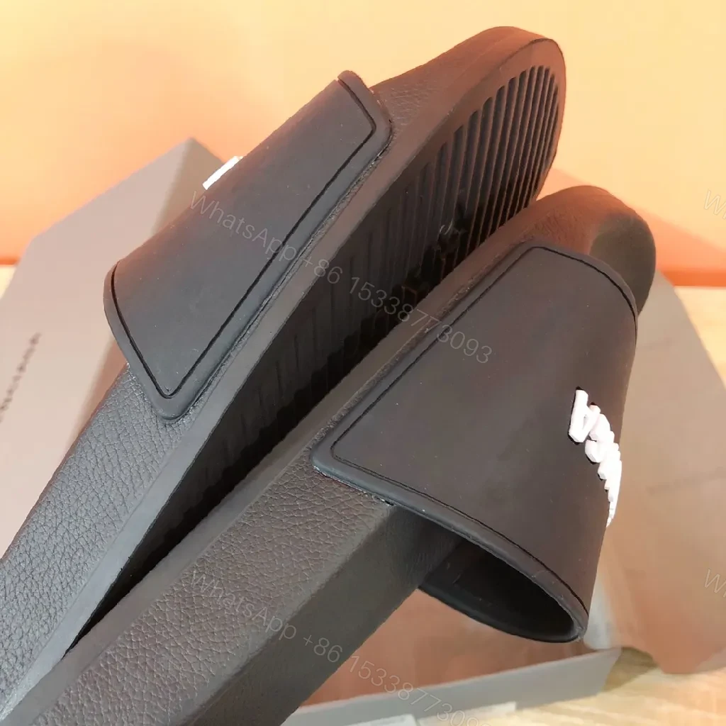View 2 of Premium Black Logo Slides: Sleek Minimalist Comfort
