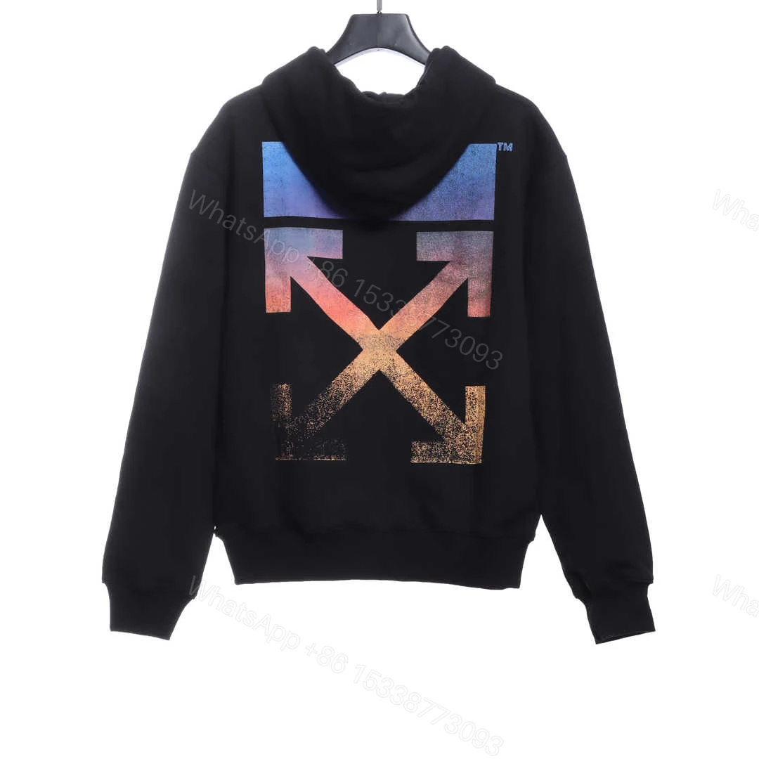 Off-White Purple Gradient Colorful Hoodie — view 1