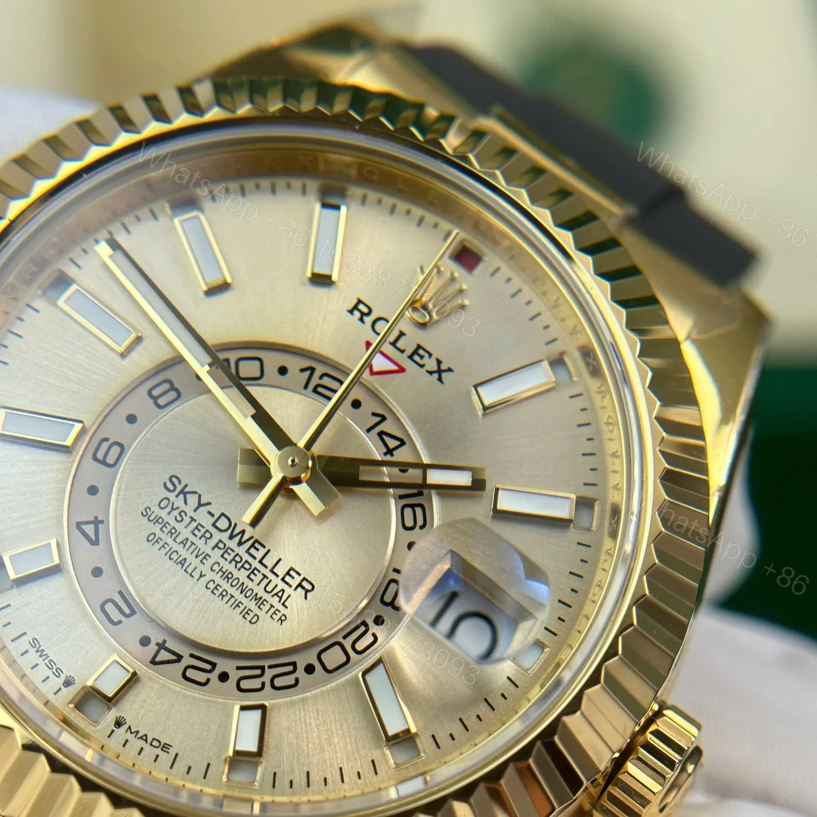 View 7 of Superclone Rolex Sky-Dweller Champagne Dial 336238