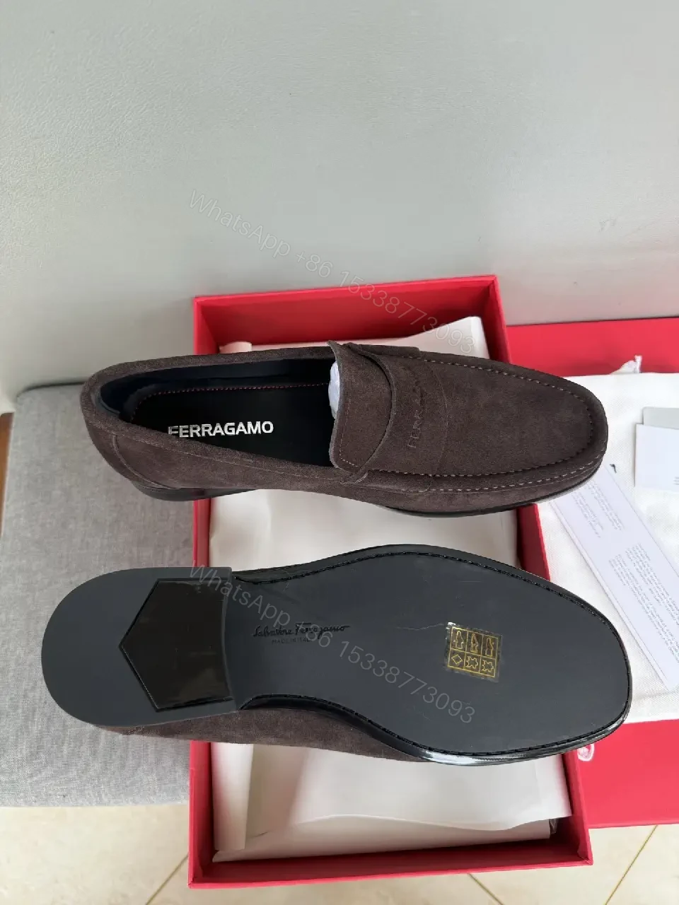 View 3 of Dark Chocolate Suede Driver Moccasins – Refined Luxury Style