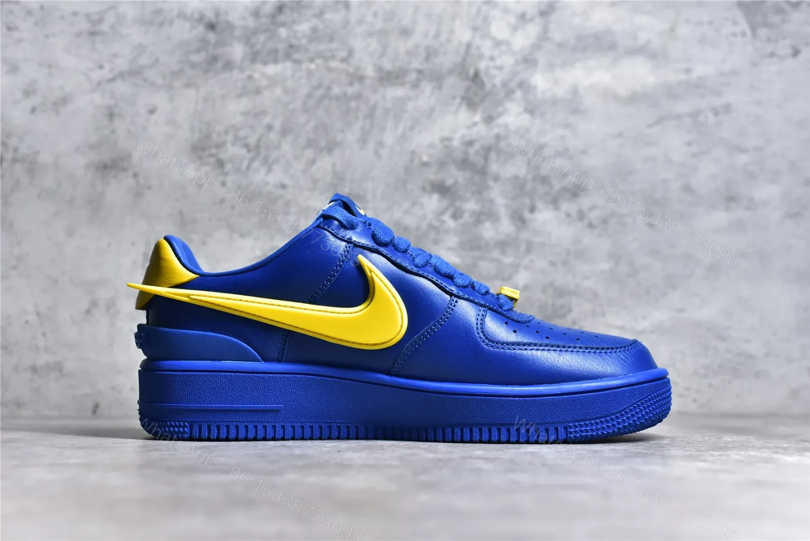 View 3 of AMBUSH x Nike Air Force 1 Low “Game Royal and Vivid Sulfur”