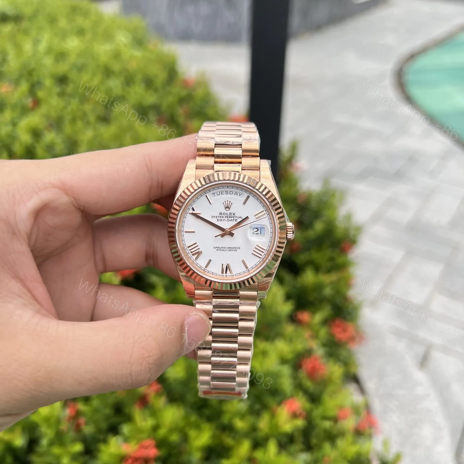 View 2 of Superclone Rolex Day-Date White Dial 128235-0070 36 mm