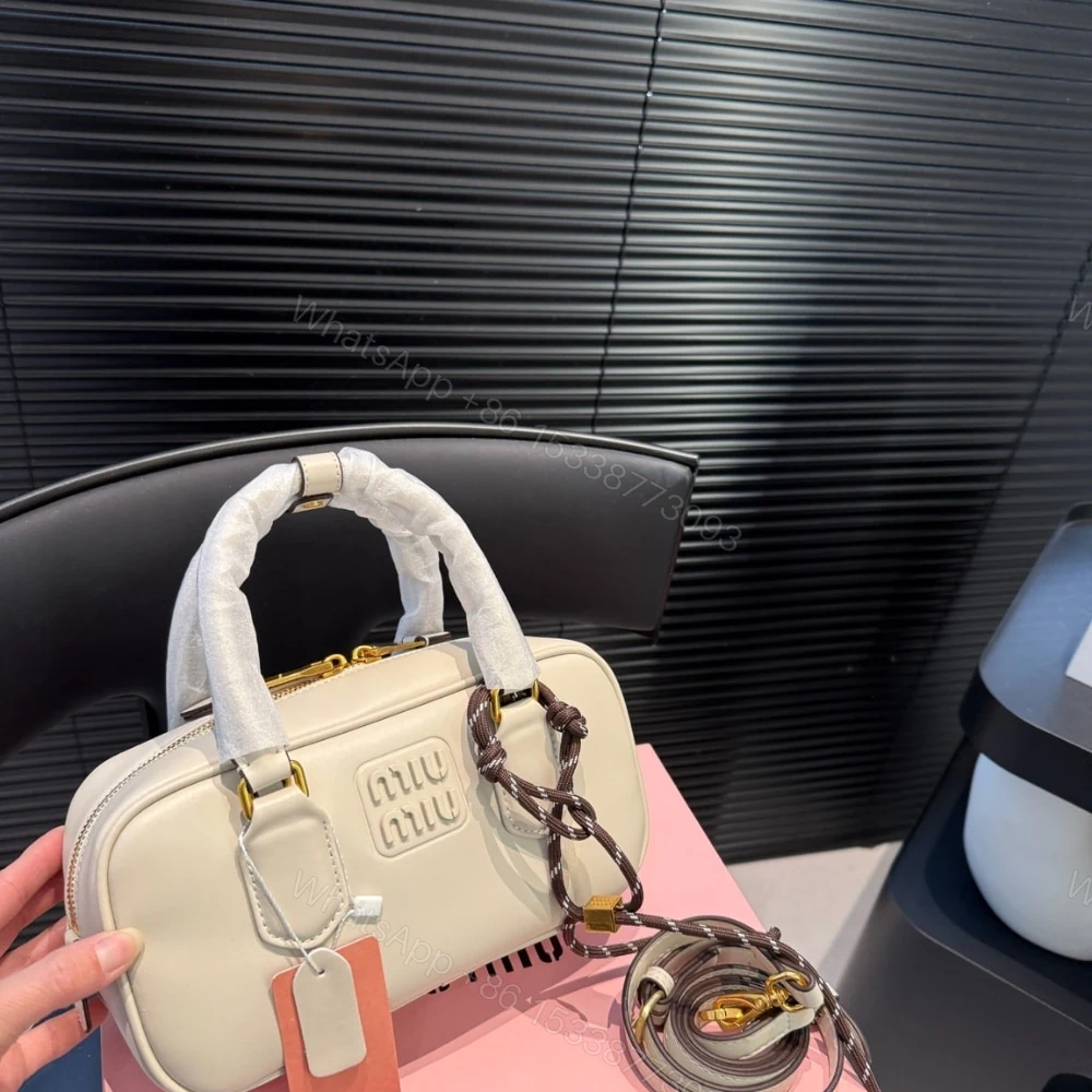 View 4 of MIUMIU ARCADIE BAG CHALK WHITE 22CM 5BB142 ACR3 F0K74 V OON