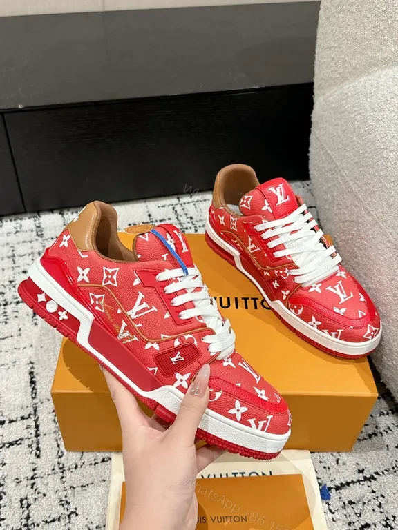 View 8 of Bold LV Monogram High-Tops: Luxury Streetwear Sneakers